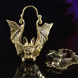 Bat earrings, gothic earrings