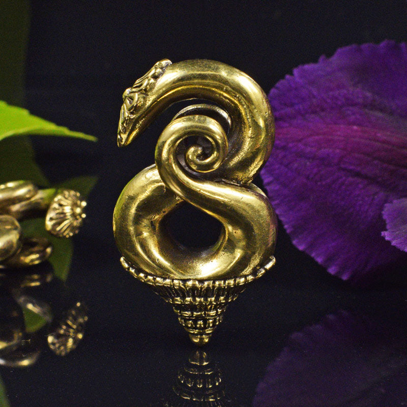 Thai Temple Ear Weights in Brass