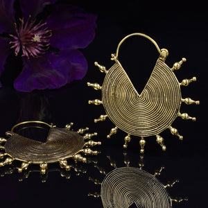 Tribal Disc Earrings
