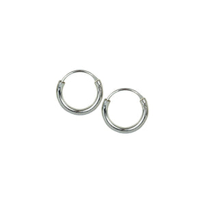 Very Small Silver Hoop Earrings 8mm