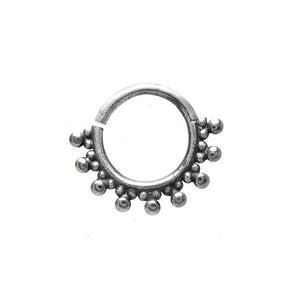 Tribal Indian Style Silver Septum Ring