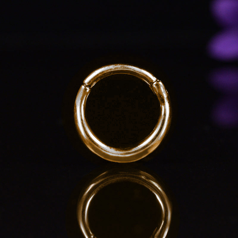hinged segment ring in rose gold