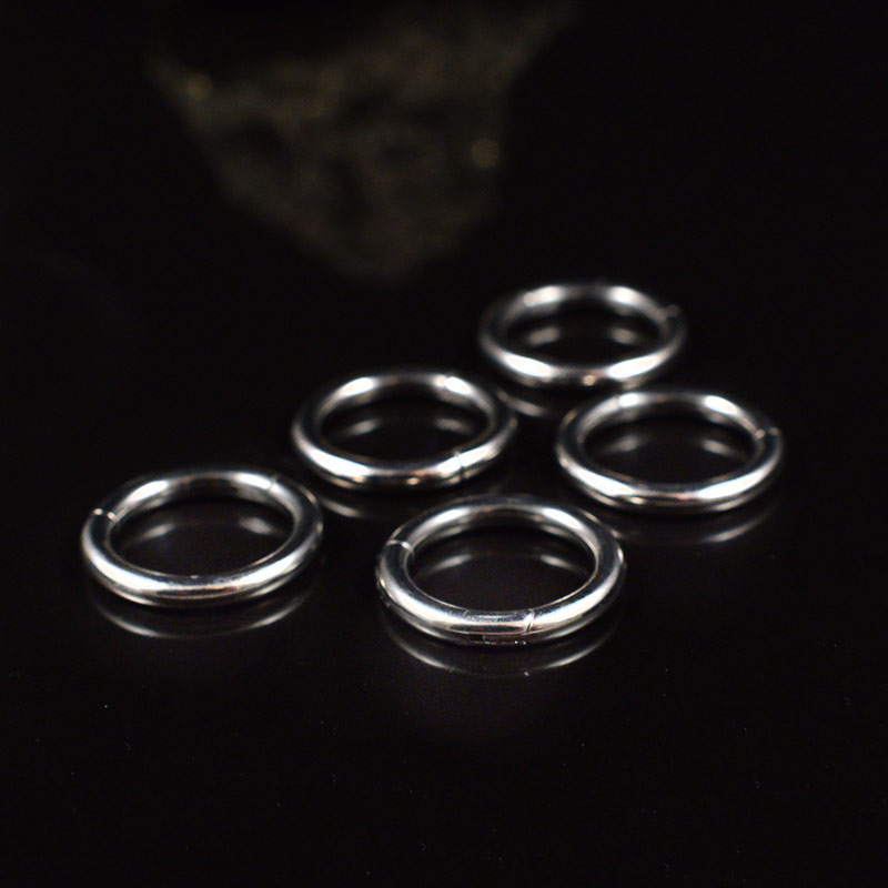 set of 5 stacking rings for stretched ear lobes