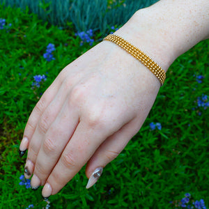 Chain Bracelet in Gold Steel