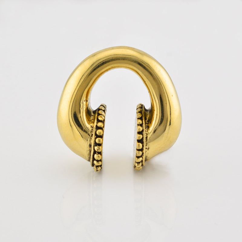 gold brass ear weight