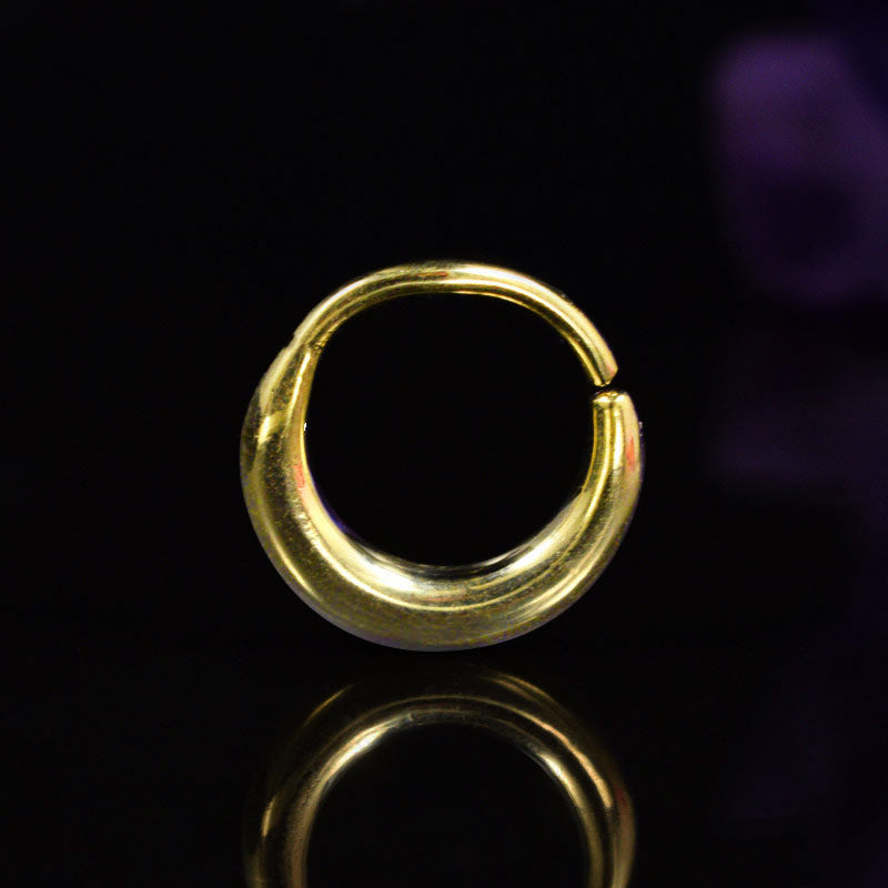 plain brass septum ring