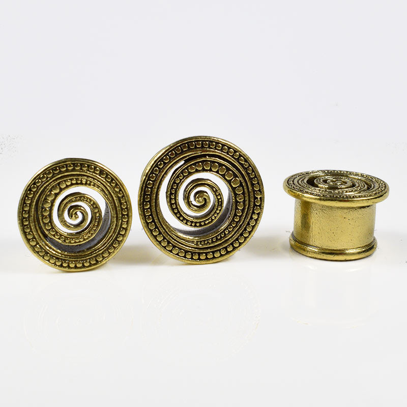 ear tunnels with spiral face