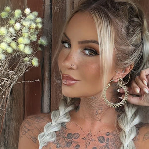Large Indian Hoop Earrings