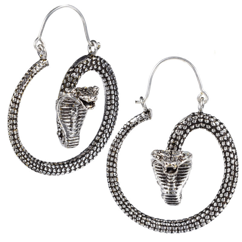 cobra snake earrings