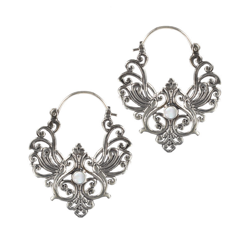 'Sudaji' Bali Earrings with Mother of Pearl