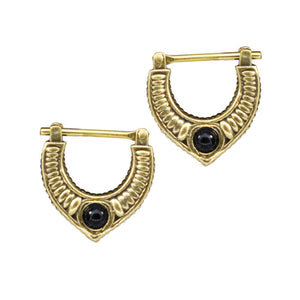 'Lashko' Onyx Drop Earrings