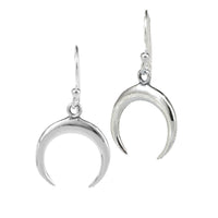 Lunula Silver Moon Earrings