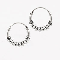 Silver Bali 'Coil' Earrings