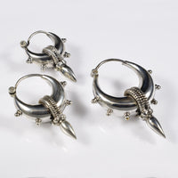 Indian Warrior earrings in sterling silver