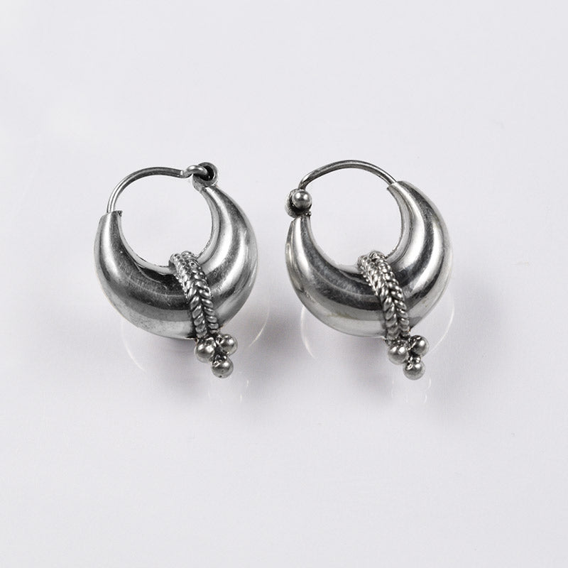 small tribal Indian hoop earrings 