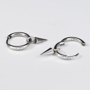 Steel Clicker Hoops with Hanging Spike