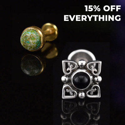 ear and body piercing jewellery for septum, nose, navel, labret, tragus, helix, daith piercings