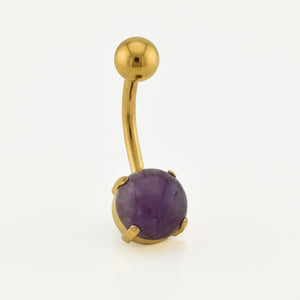 Amethyst Navel Bar