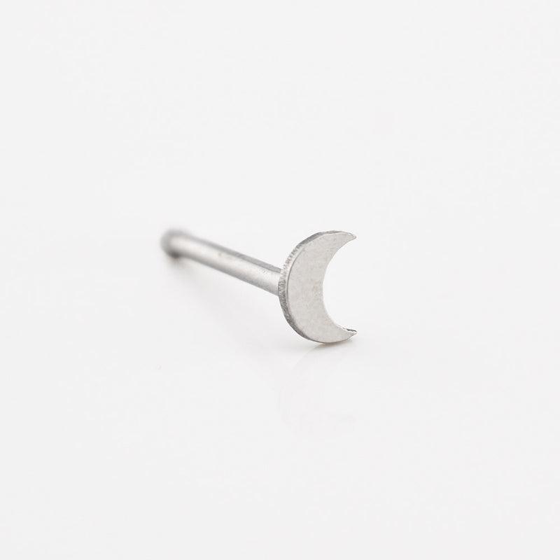 Crescent Moon Nose Stud