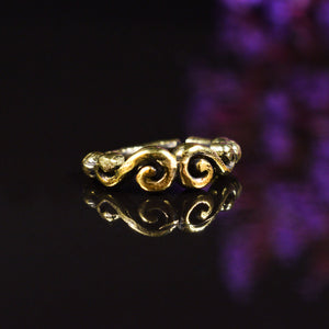 nose ring with spiral design