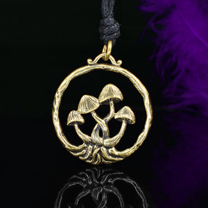 magic mushroom pendant necklace

