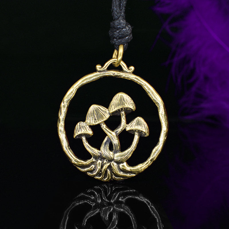 magic mushroom pendant necklace
