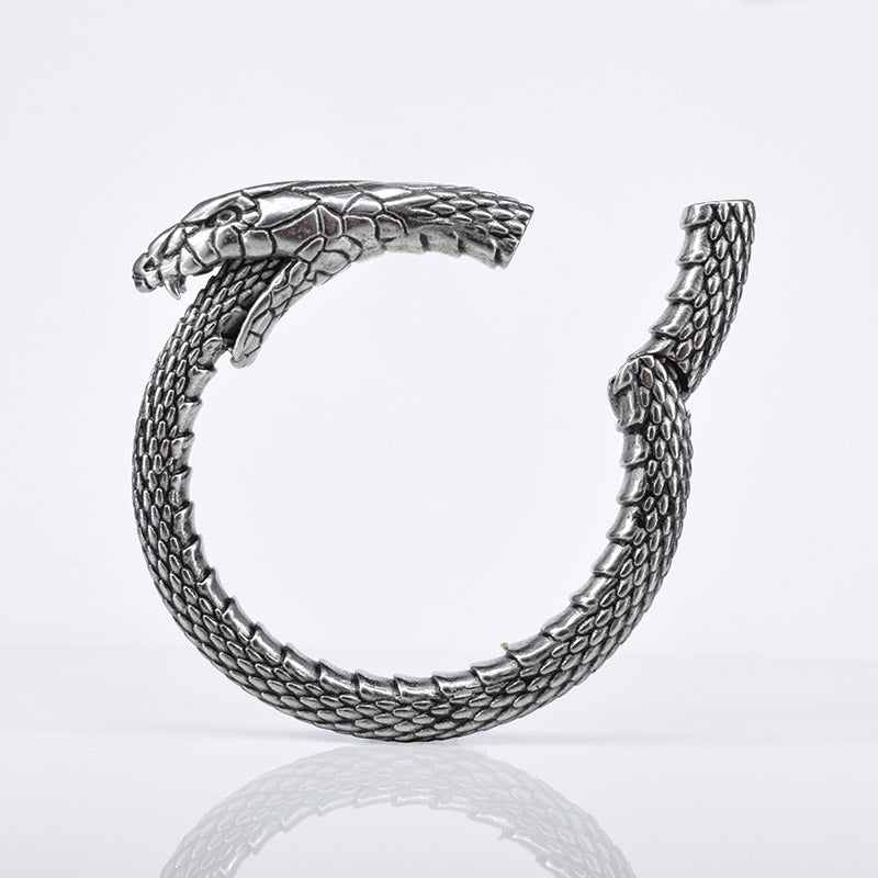 Ouroboros Snake Hoop Ear Weights