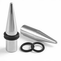 surgical steel spike plugs with two o rings tapered
