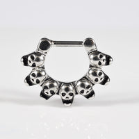 septum clicker with skulls