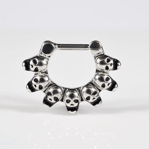 septum clicker with skulls