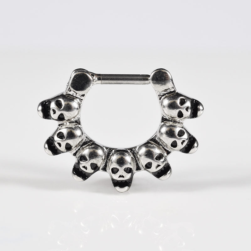 septum clicker with skulls