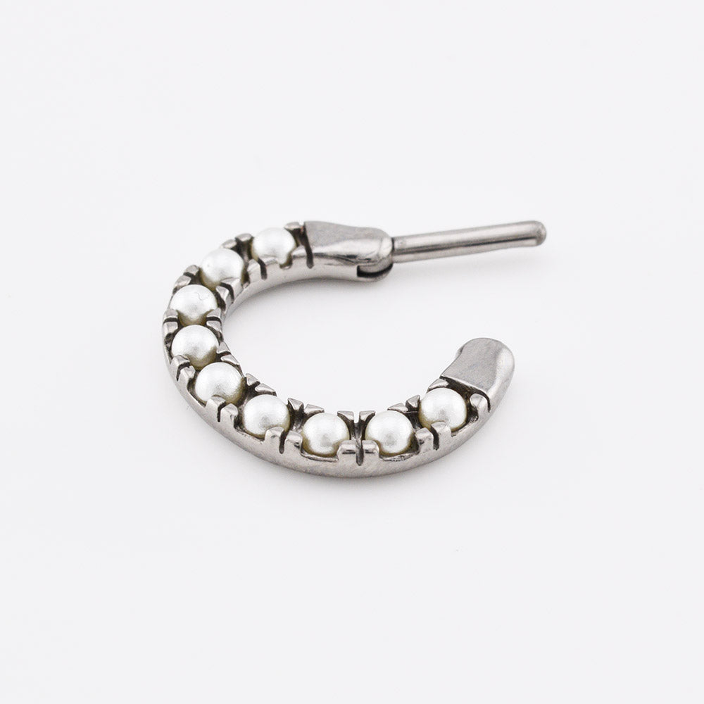Pearl Septum Clicker Ring