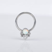 BCR with White Opal and Filigree