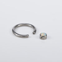 BCR Ball Closure Ring with Opal