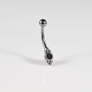 curved barbell at 1.2mm perfect for rook, daith, snug and eyebrow piercings