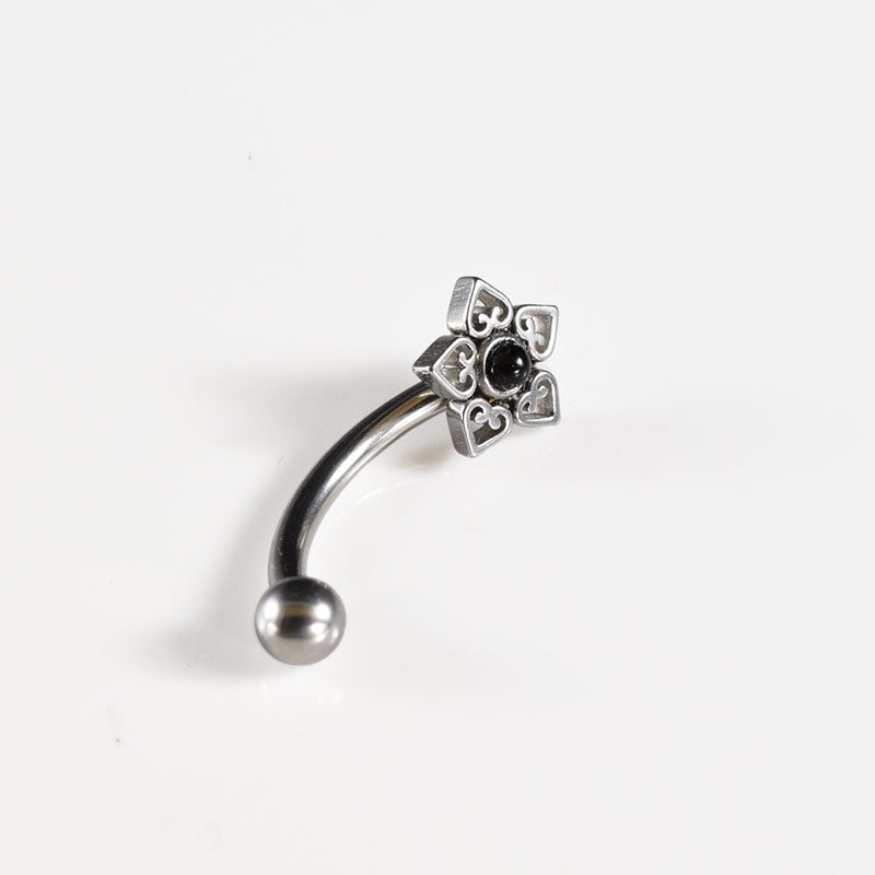 curved barbell for eyebrow or daith piercing