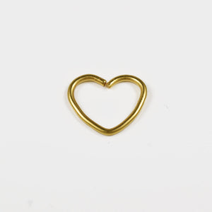 Daith Heart Ring in Gold