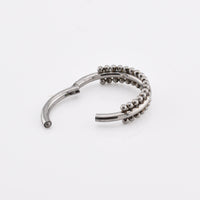 Double Row Tribal Beads Clicker Ring