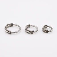 Double Row Tribal Beads Clicker Ring