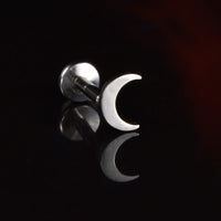 crescent moon labret internally threaded