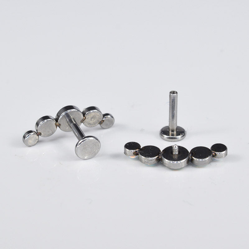 Helix Labret with Five Opal Stones