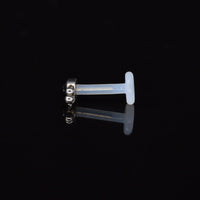 BioFlex Labret with Onyx Stone and Triple Dots