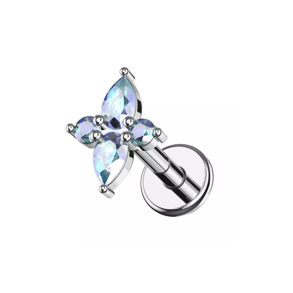 Labret Jewellery with Cruciform AB Stones – Arka