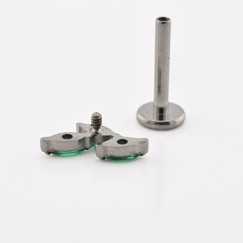 Green Vine Leaves Labret