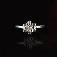 rook piercing clicker ring lotus flower