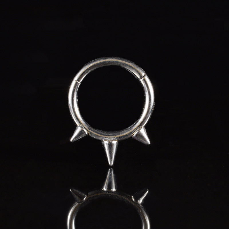 thumbnail image 2 of 1,2mm Snakes Hinged Segment Clicker Ring 2 of 9
