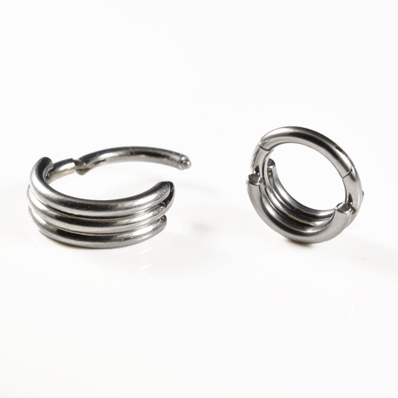 3 ring clickers for piercings hinged segment rings