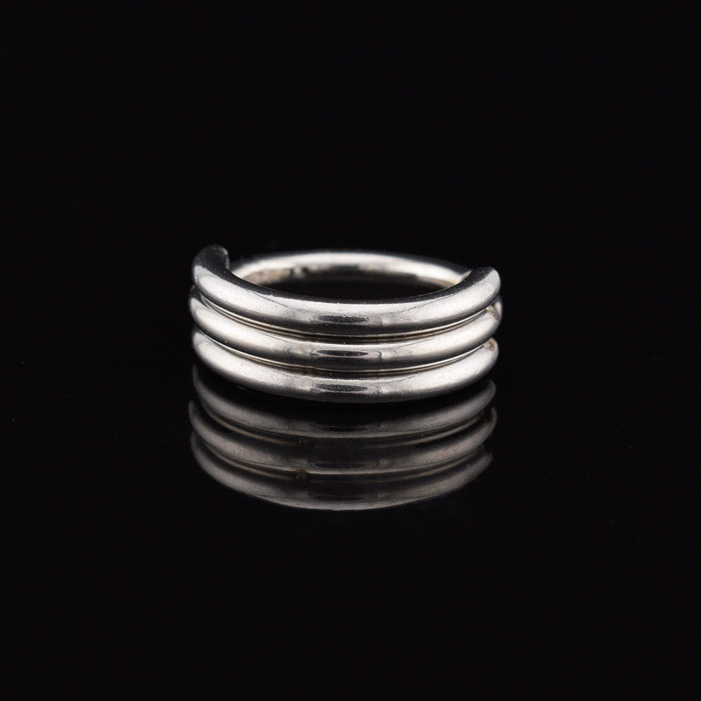 clicker ring for ear piercings 3 rings
