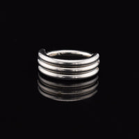 clicker ring for ear piercings 3 rings