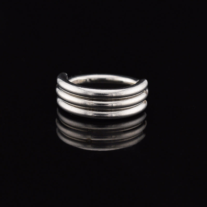 clicker ring for ear piercings 3 rings